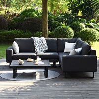 Product photograph of Maze Rattan Ethos Corner Sofa Set And Free Winter Cover - Lead Chine from Cuckooland