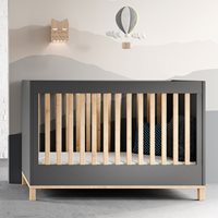 Product photograph of Vox Altitude Baby Cot Bed - Graphite from Cuckooland
