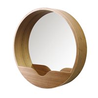 Product photograph of Zuiver Round Wall Mirror - Large from Cuckooland