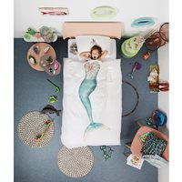 Product photograph of Snurk Childrens Mermaid Duvet Bedding Set from Cuckooland