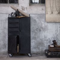 Product photograph of Black Beauty Cabinet On Wheels By Bepurehome from Cuckooland