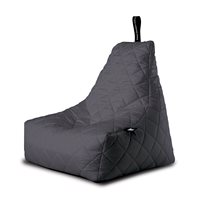 Product photograph of Extreme Lounging Mighty B-bag Quilted Indoor Bean Bag In Grey from Cuckooland