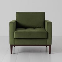 Product photograph of Swyft Armchair In A Box Model 02 Velvet Armchair - Teal from Cuckooland