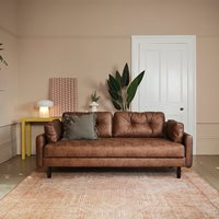 Swyft Sofa in a Box Model 04 Faux Leather 3 Seat Sofa Bed