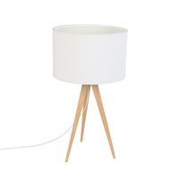 Product photograph of Zuiver Tripod Wood Table Lamp - Black from Cuckooland