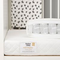 Product photograph of Mother Baby White Gold Anti Allergy Pocket Sprung Cot Mattress from Cuckooland