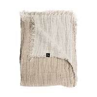 Product photograph of Himla Hannelin Linen Throw - Natural from Cuckooland
