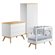 Vox Nature Cot Bed 3 Piece Nursery Set in White & Oak
