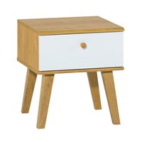Product photograph of Vox Nature Bedside Table In White Oak Effect from Cuckooland