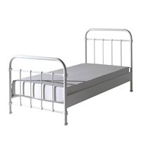 Product photograph of Vipack New York Metal Kids Bed In White from Cuckooland