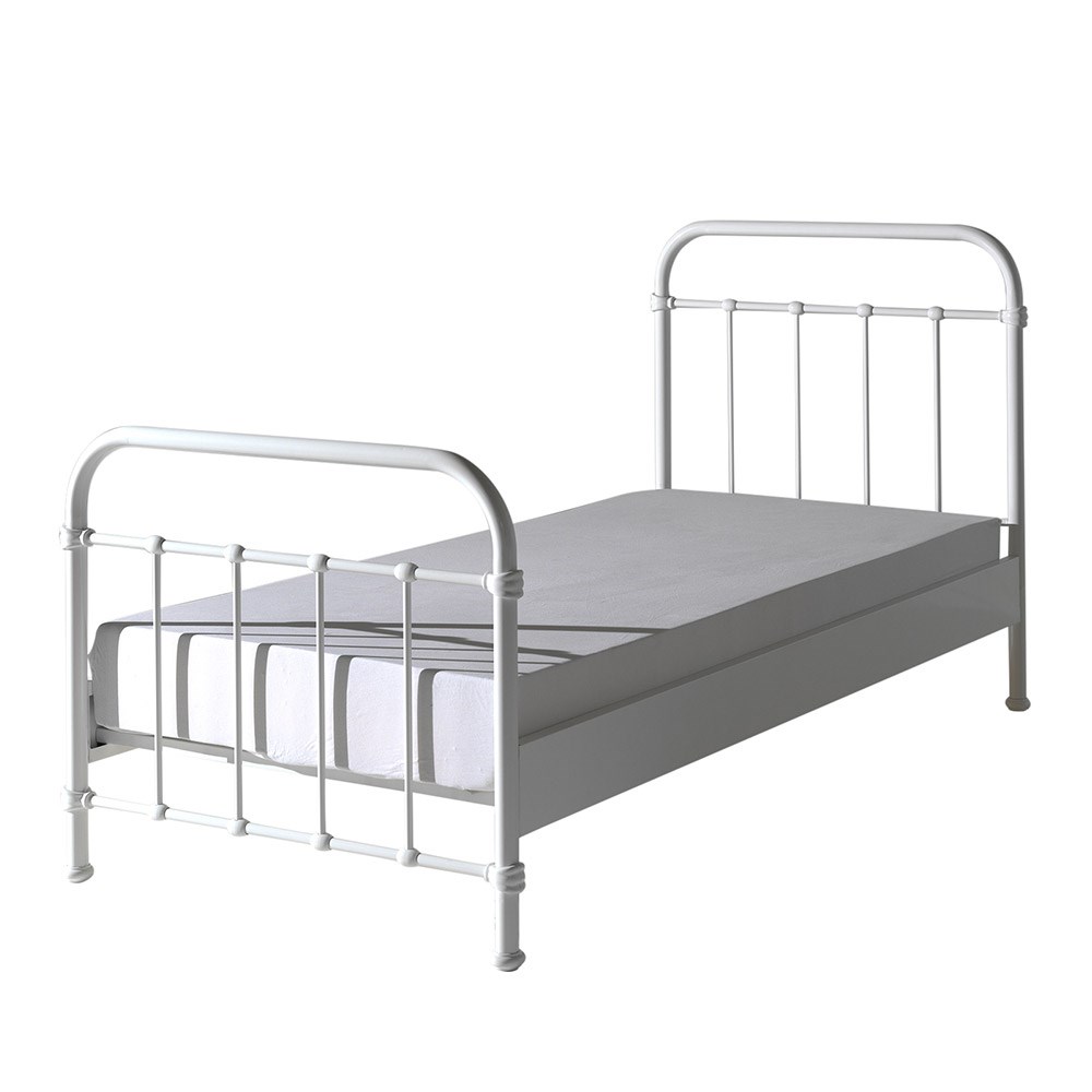 New York Metal Kids Bed In White, Boys Bed Frame