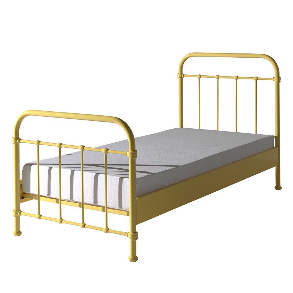 New York Metal Kids Single Bed In, Red Yellow And Blue Metal Bunk Beds
