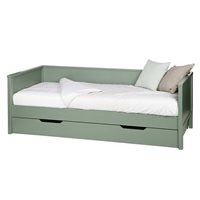 Product photograph of Nikki Day Bed In Army Green With Optional Trundle Drawer By Woood from Cuckooland