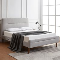 Product photograph of Koble Nodd Smart Bed In Light Grey With Wireless Charging - Double from Cuckooland