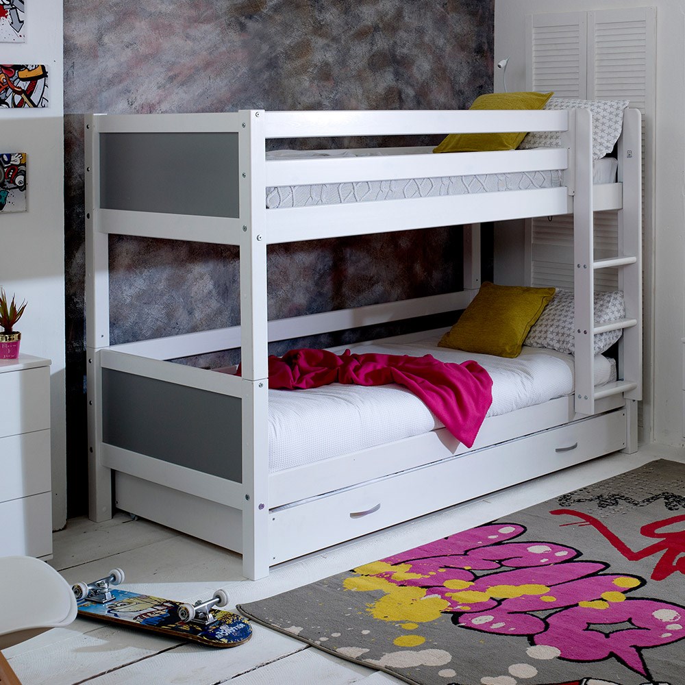 Flexa Nordic Kids Bunk Bed 3 In White, Flexa Bunk Bed Reviews