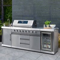 Product photograph of Norfolk Grills Absolute Pro 6 Burner Gas Bbq Outdoor Kitchen from Cuckooland