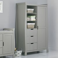 Product photograph of Obaby Stamford Double Wardrobe In Warm Grey from Cuckooland
