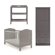 Obaby Whitby Cot Bed 3 Piece Nursery Set in Taupe Grey