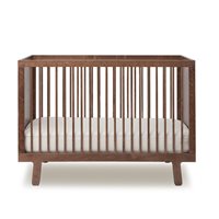 Product photograph of Oeuf Sparrow Cot Bed In Walnut from Cuckooland