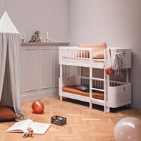 Product photograph of Oliver Furniture Wood Mini Kids Low Bunk Bed In White from Cuckooland