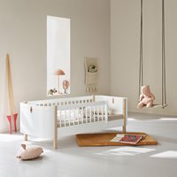 Product photograph of Oliver Furniture Wood Mini Kids Junior Bed In White Oak from Cuckooland