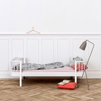 Oliver Furniture Contemporary Wood Original Single Kids Bed in White