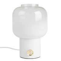 Product photograph of Zuiver Moody Ombre Glass Table Lamp In White from Cuckooland