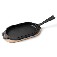 Product photograph of Ooni Sizzler Pan With Wooden Base from Cuckooland