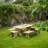 Product photograph of Alexander Rose Farmers Dining Table from Cuckooland