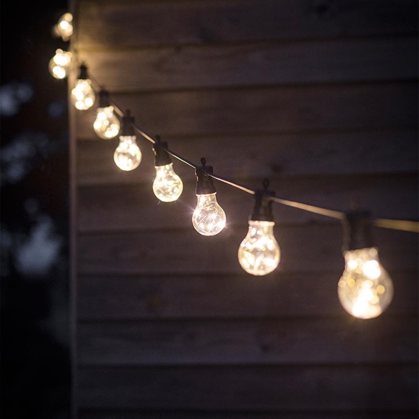 GARDEN TRADING LED FESTOON OUTSIDE LIGHTS with 10 or 20 Bulbs