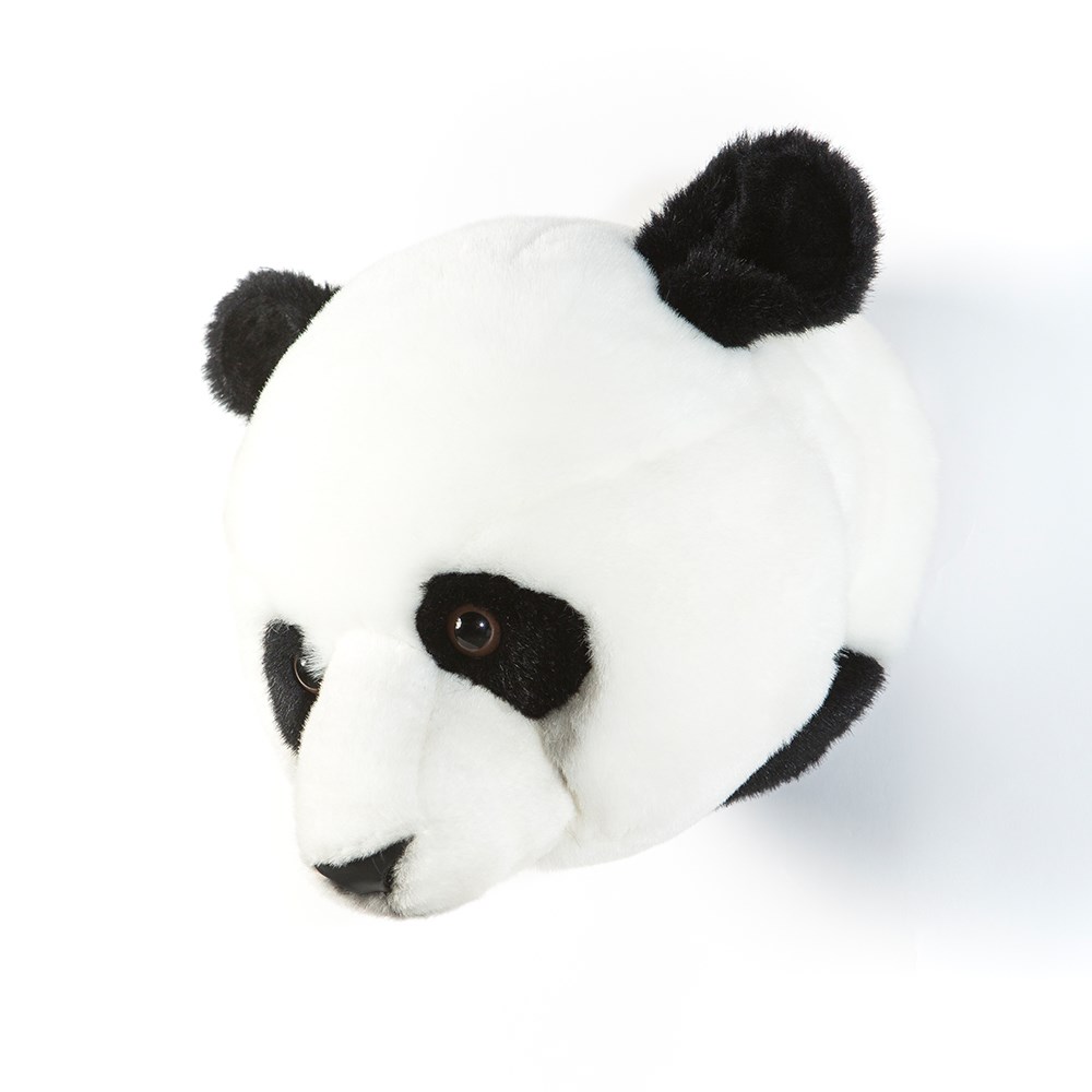 Kids Panda Bear Plush Animal Head Wall Decor - Wild & Soft | Cuckooland