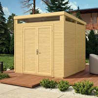 Product photograph of Rowlinson Paramount 8x8 Pent Security Shed - Natural from Cuckooland