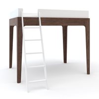 Product photograph of Oeuf Perch Loft Bed In White Walnut from Cuckooland