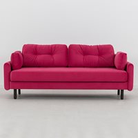 Swyft Sofa in a Box Model 04 Pink Velvet 3 Seat Sofa Bed