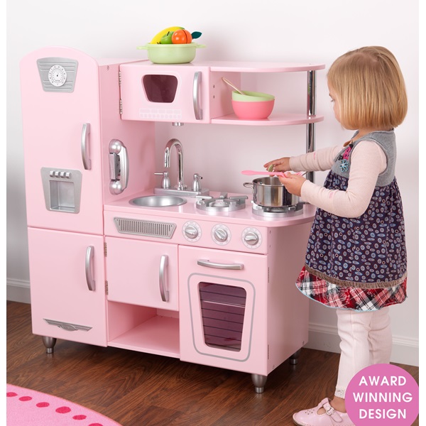 Kids Vintage Kitchen In Pink - Kid Kraft | Cuckooland