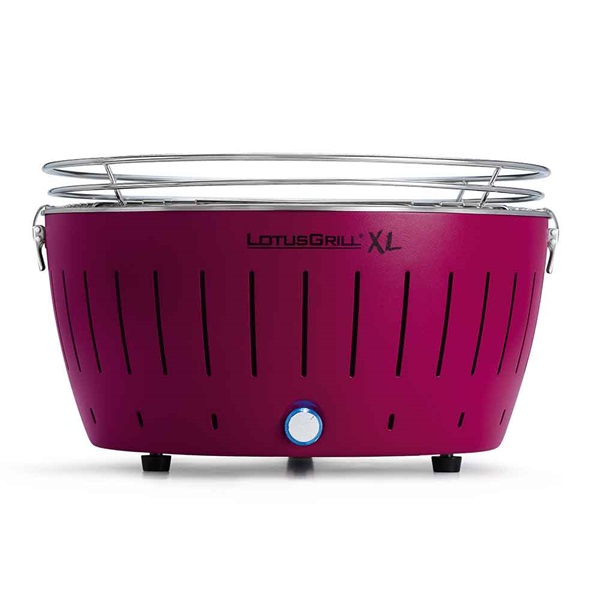 LOTUS GRILL XL BBQ in Plum with Free Lighter Gel & Charcoal