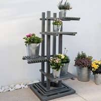 Product photograph of Grigio Square Plant Stand from Cuckooland