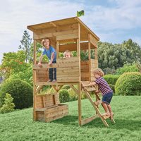 Product photograph of Tp Toys Treetops Wooden Playhouse With Toy Box from Cuckooland