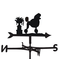 Weathervane in Poodle with Show Cut Design 