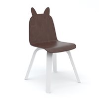 Product photograph of Oeuf Set Of 2 Rabbit Play Chairs In White Walnut from Cuckooland