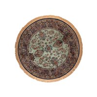 Product photograph of Raz Round Persian Style Rug In Green - 200cm from Cuckooland