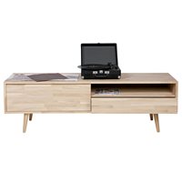 Product photograph of Retro Oak Tv Stand In Natural Finish By Woood from Cuckooland
