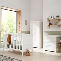 Product photograph of Tutti Bambini Rio 3 Piece Room Set - White from Cuckooland