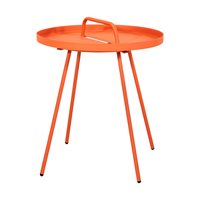 Product photograph of Pacific Lifestyle Rio Metal Garden Side Table - Orange from Cuckooland