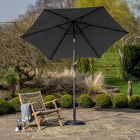 Product photograph of Pacific Lifestyle Riva 3m Round Parasol - Luna Grey from Cuckooland