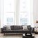 Rodeo 3 Seater Leather Sofa in Black by BePureHome