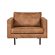 Rodeo Leather Armchair in Tan by BePureHome