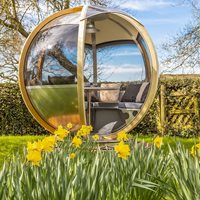 Product photograph of Ornate Garden Luxury Rotating Seater Garden Pod - Wasabi from Cuckooland