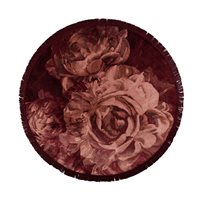 Product photograph of Bold Monkey Round Stitchy Roses Rug from Cuckooland