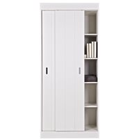 Product photograph of Row Cabinet In White By Woood from Cuckooland
